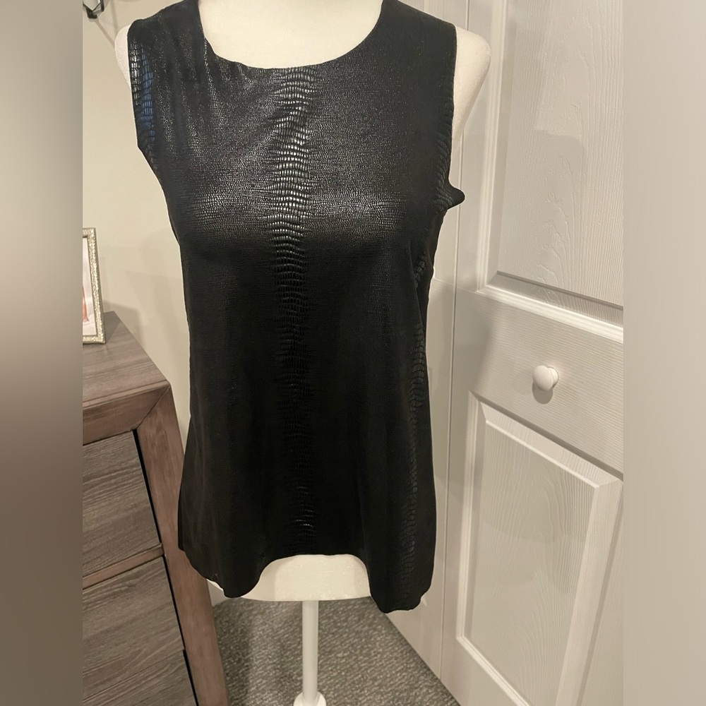 Olivaceous Black Tank Top